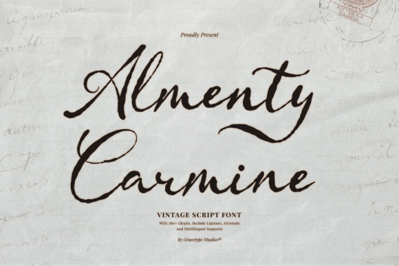Almenty Carmine: The Script Font with a Vintage Soul