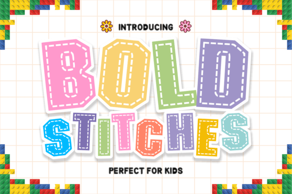Bold Stitches: A Creative Font for Handmade Appeal