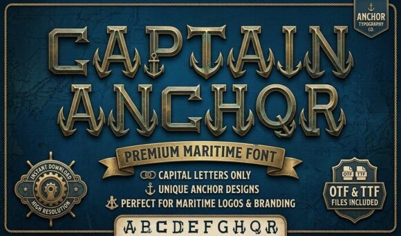 Captain Anchor: A Bold Nautical Display Font for Strong Statements