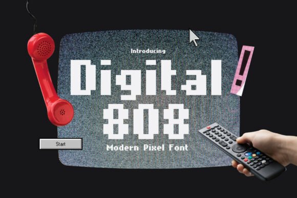 Digital 808: Where Retro Pixel Art Meets Modern Design Clarity