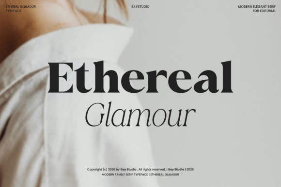 Ethereal Glamor: A Serif for Timeless Elegance