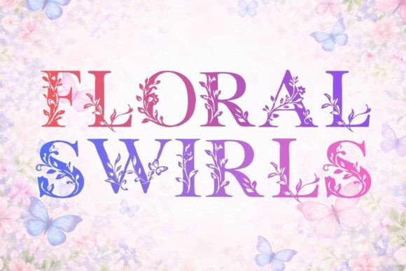 Floral Swirls: A Typeface for Effortless Elegance