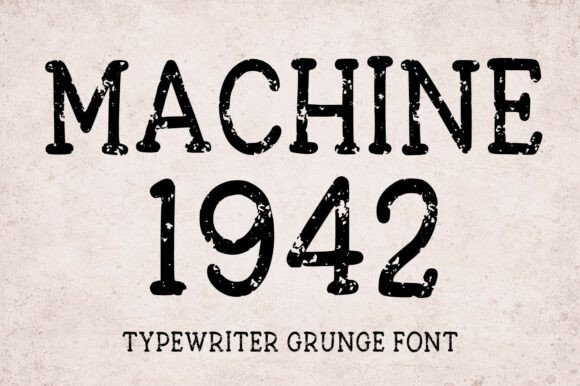 Machine 1942: The Authentic Typewriter Typeface