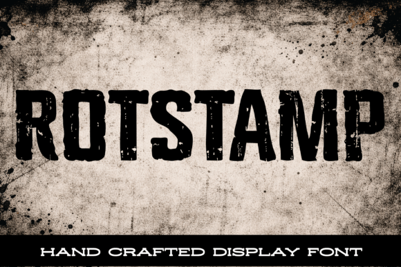 Rotstamp: The Distressed Display Font with Gritty Character
