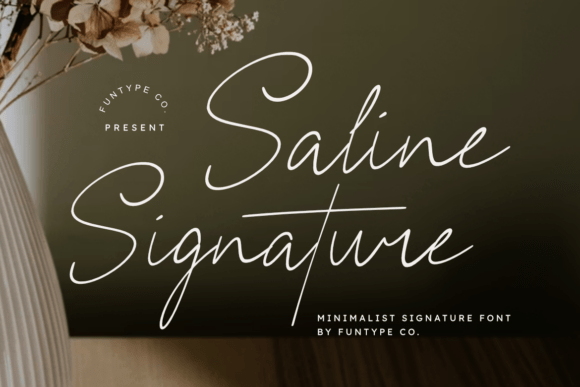 Saline Signature: The Elegant Minimalist Font for Modern Brands