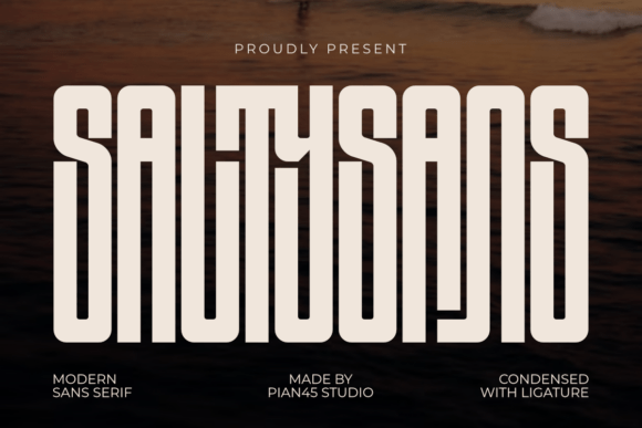 Salty Sans: The Modern Condensed Font for Bold Impact