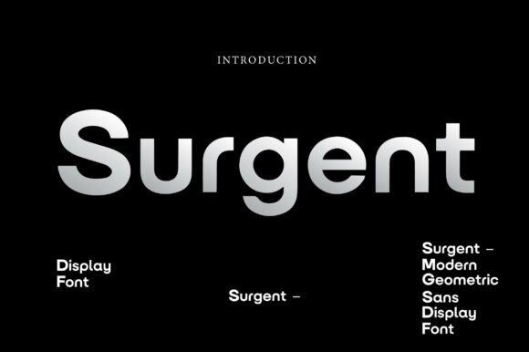 Surgent: The Bold Geometric Font for Modern Designers