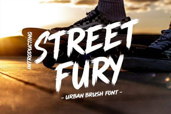 Unleash Raw Energy: The Street Fury Brush Font