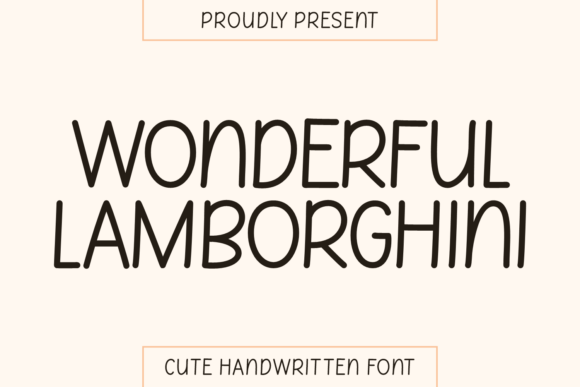 Wonderful Lamborghini: A Font with Playful Precision